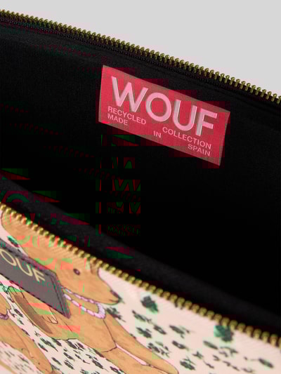 WOUF Laptoptas met labeldetail Beige - 3