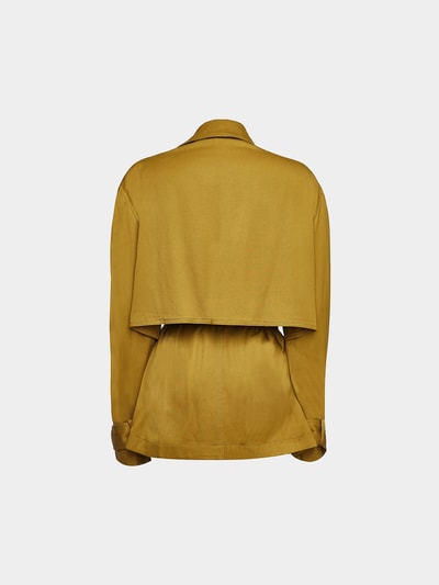 Haider Ackermann Casualjacke mit Bindegürtel Gelb 2