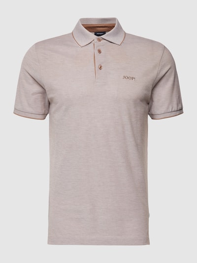 JOOP! Collection Poloshirt mit Label-Stitching Modell 'Percy' Beige 1