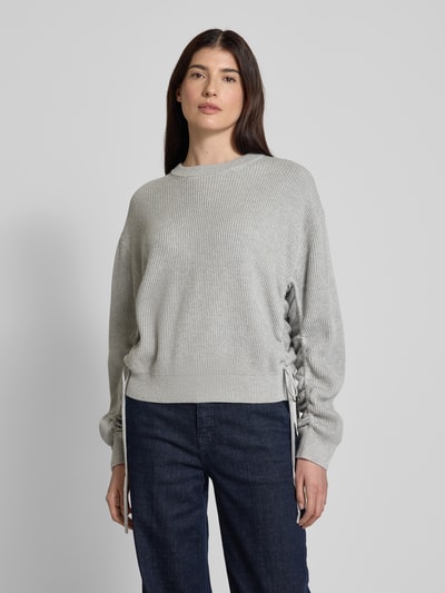 DRYKORN Strickpullover aus Baumwoll-Kaschmir-Mix Modell 'KEBEDI' Hellgrau 4