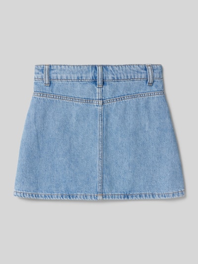 Mango Jeansrock mit aufgesetzten Taschen Modell 'bruna' Blau 3