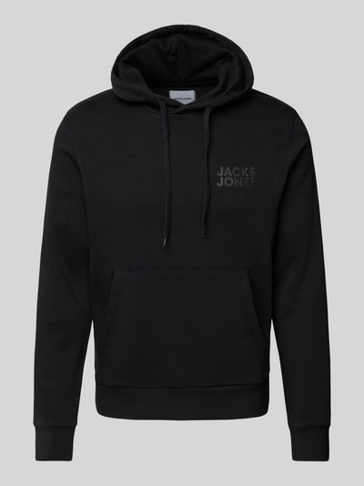 Jack & Jones Hoodie mit Label-Print Modell 'ECORP' Black 2