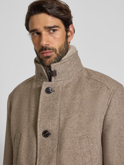 JOOP! COLLECTION Kurtka wełniana z kieszeniami z patką model „Gary” Beżowy 3