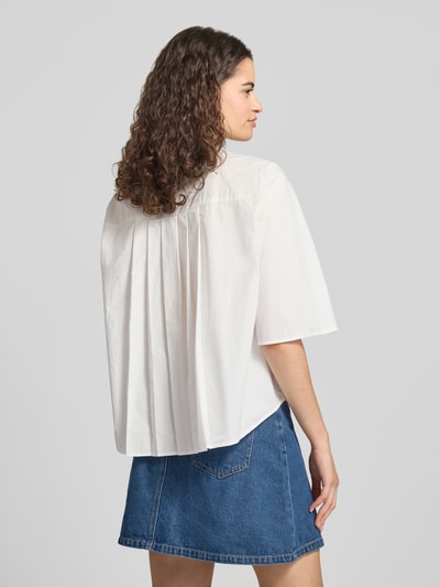 Marc O'Polo DENIM Regular Fit Kurzarmbluse aus reiner Baumwolle Offwhite 5