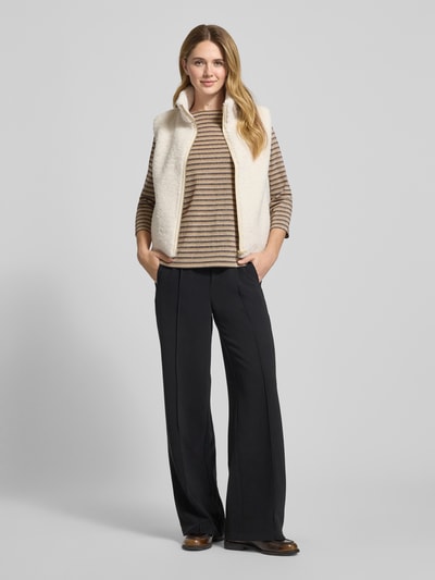 s.Oliver RED LABEL Regular fit 3/4-shirt van viscosemix Camel - 1