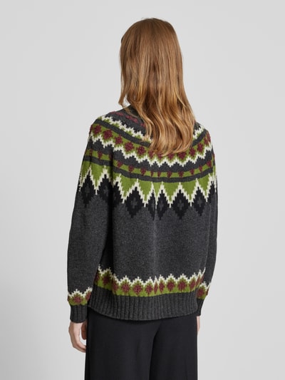 Weekend Max Mara Strickpullover mit Stehkragen Modell 'ORARIO' Dunkelgrau 5