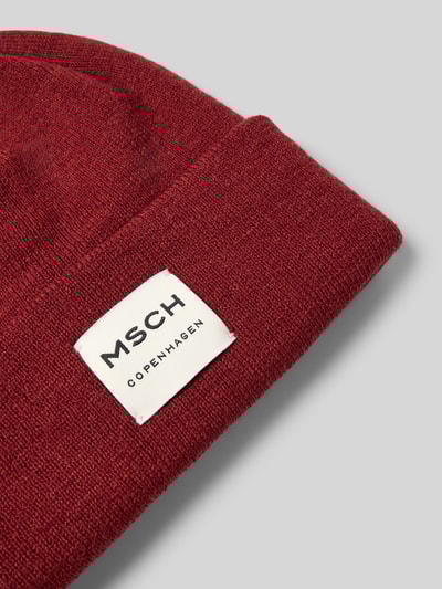 MSCH Copenhagen Beanie aus Woll-Mix Modell 'Mojo' Bordeaux 2