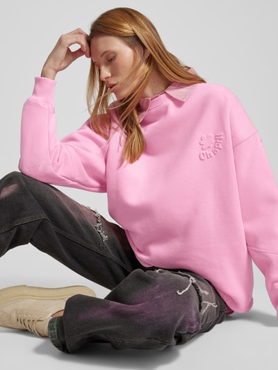 OH APRIL Sweatshirt mit Label-Detail Pink 3