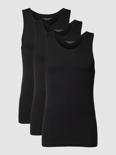 Tommy Hilfiger Tanktop met labeldetail in een set van 3 stuks Zwart - 1