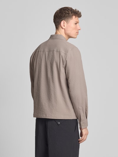 HUGO Regular Fit Overjacket aus Baumwoll-Mix Mondall 'ESELIO' Hellbraun 5