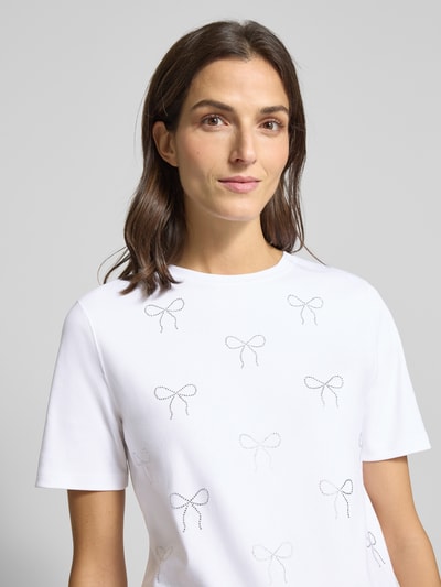 Rich & Royal T-shirt met siersteentjes Wit - 3