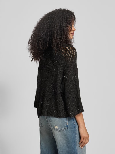 B.Young Relaxed Fit Pullover in Strick-Optik Modell 'Oliva' Black 5