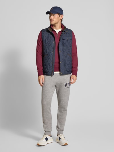 Polo Ralph Lauren Slim fit sweatpants met labelstitching Middengrijs - 1