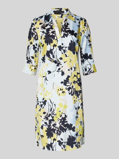 comma Knielanges Kleid mit Tunikakragen Gruen 2