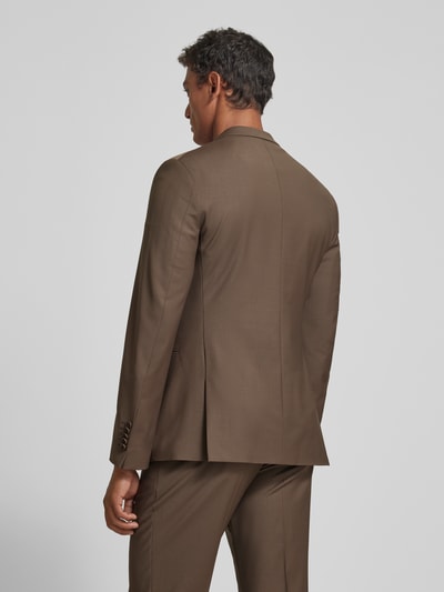 Drykorn Slim Fit Anzug mit Webmuster Modell 'IRVING' Mittelbraun 5