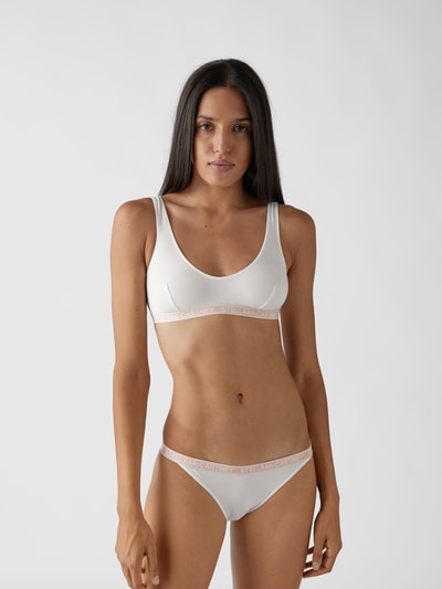 Stella Mc Cartney Bustier mit Brand-Detail Weiß 4