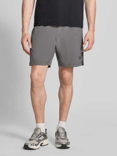 EA7 Emporio Armani Shorts mit Logo Mittelgrau 4