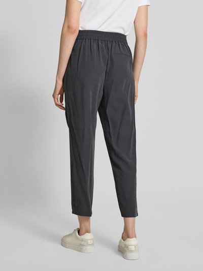 Jake*s Casual Tapered Fit Stoffhose mit Bundfalten Dunkelgrau 5