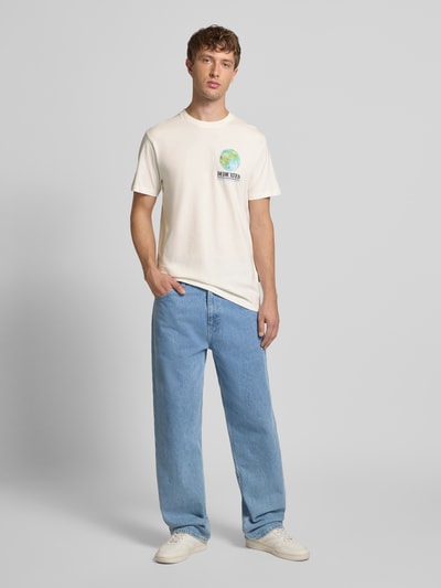 Dedicated T-Shirt mit Label-Print Offwhite 1