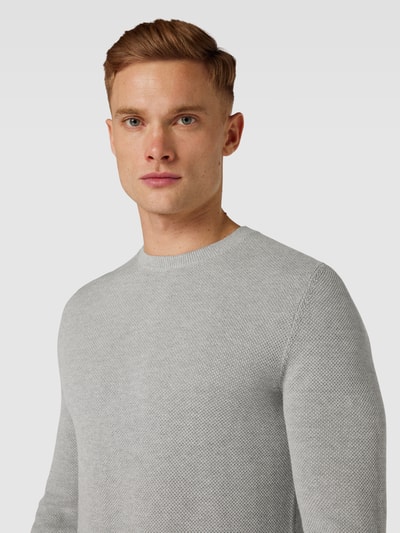 s.Oliver RED LABEL Gebreide pullover met structuurmotief Lichtgrijs - 3