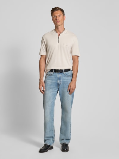 ARMANI EXCHANGE Poloshirt met korte ritssluiting Offwhite - 1