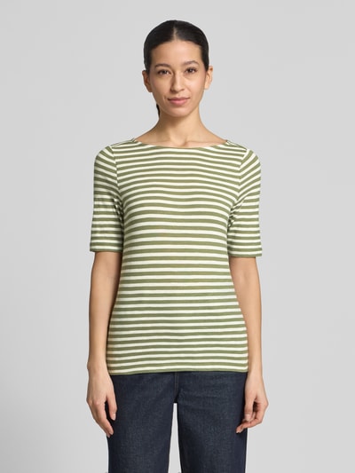 s.Oliver RED LABEL Relaxed Fit T-Shirt aus reiner Baumwolle Lind 4