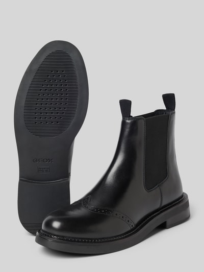 Geox Buty chelsea z elastyczną wstawką model ‘SERILDA’ Czarny 4