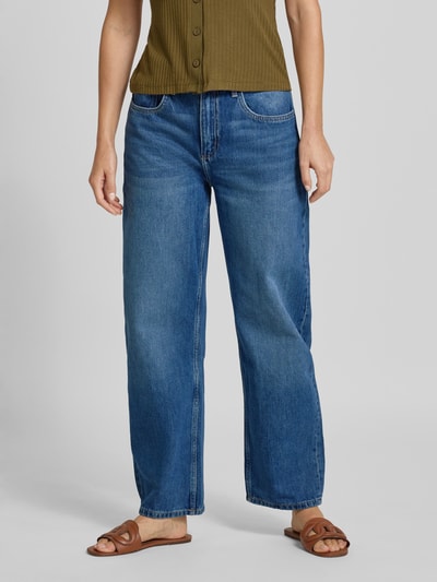 MANGO Baggy Fit Jeans im 5-Pocket-Design Dunkelblau 4