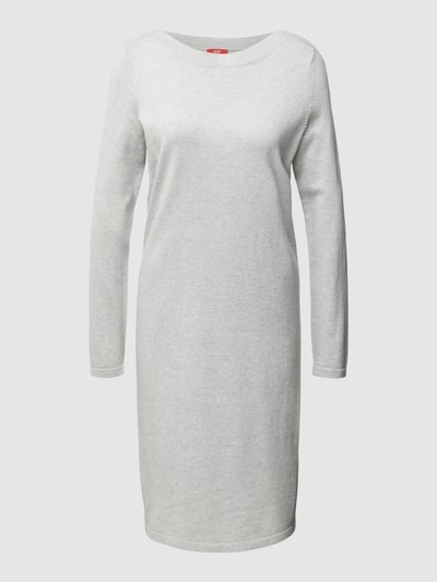 Esprit Knielanges Kleid mit U-Ausschnitt Silber Melange 2