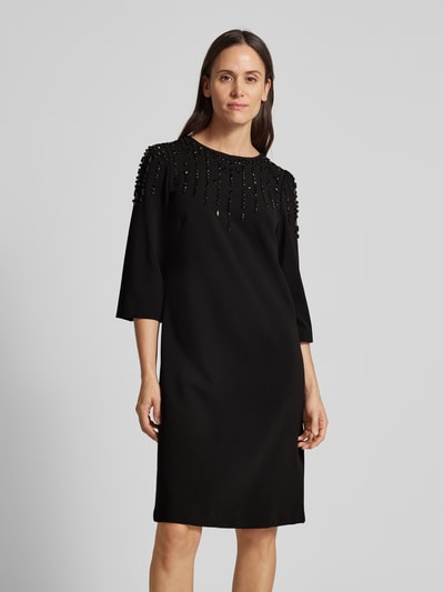 Marc Cain Knielanges Kleid mit Perlen BLACK 4