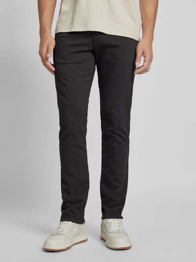 bugatti Regular fit stoffen broek in 5-pocketmodel, model 'Cordoba' Antraciet - 4