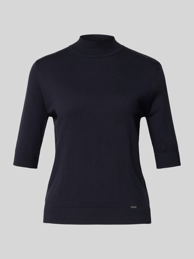 More & More Strickshirt mit Stehkragen Marine 2