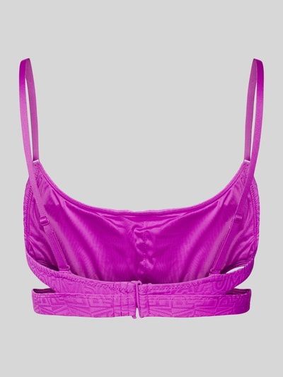 Puma Bikini-Oberteil mit Strukturmuster Pink 3