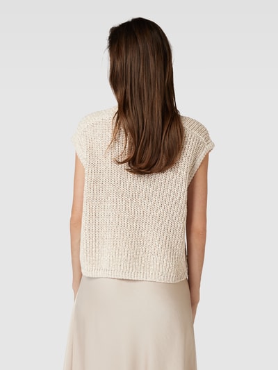 OPUS Strickshirt mit V-Ausschnitt Modell 'Pauto' Beige 5