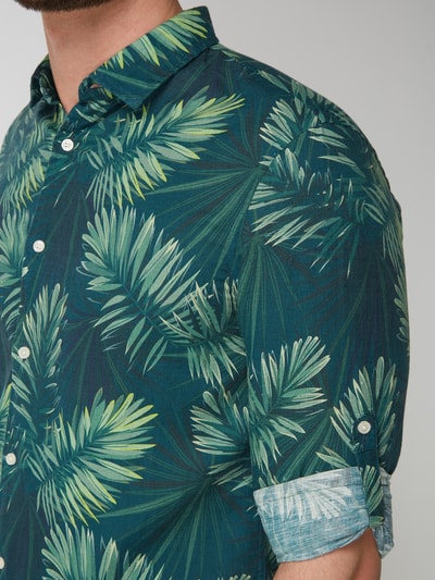 MCNEAL Modern Fit Freizeithemd mit floralem Muster Marine 6