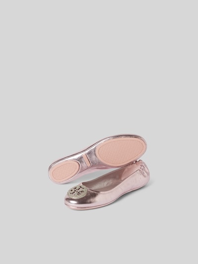 Tory Burch Ballerinas mit Label-Detail Rosa 5