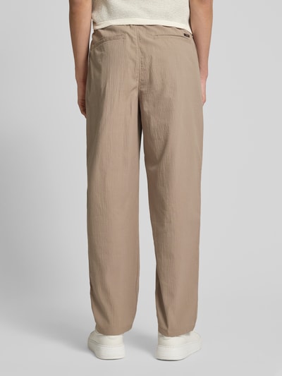 ARMANI EXCHANGE Straight Leg Hose mit Strukturmuster Beige 5
