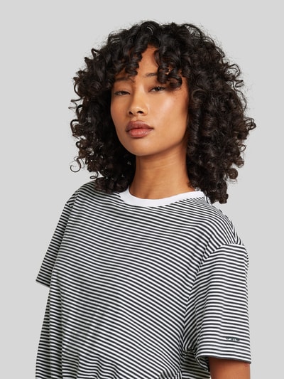 G-Star RAW Relaxed Fit T-Shirt aus reiner Baumwolle mit geknotetem Saum Petrol 3