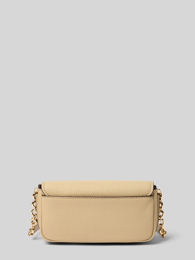 Produktfoto, Shoulder Bag aus echtem Leder Modell 'Nolita' von MICHAEL Michael Kors in Beige mit Ketten-Trageriemen und Logo-Detail, strukturierte Oberfläche