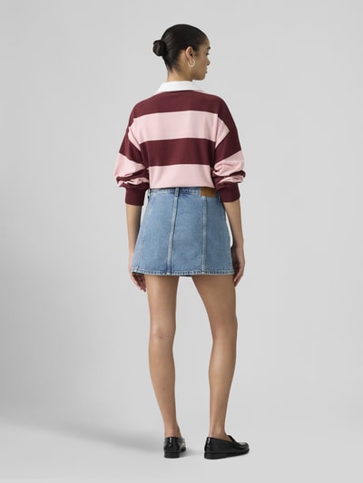 Levi's® Mini Jeansrock mit Knopfleiste Hellblau 5