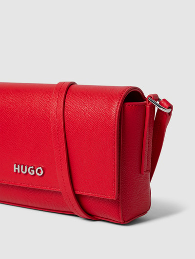 HUGO Handtasche mit Label-Applikation Modell 'CHRIS' Hellrot 3