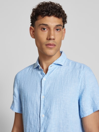 Superdry Regular Fit Freizeithemd aus reinem Leinen Sky 3