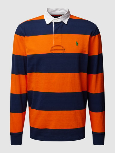 Polo Ralph Lauren Classic fit shirt met lange mouwen en streepmotief Oranje - 2