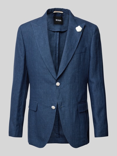 BOSS Slim Fit Leinensakko aus reinen Leinen Marine 2