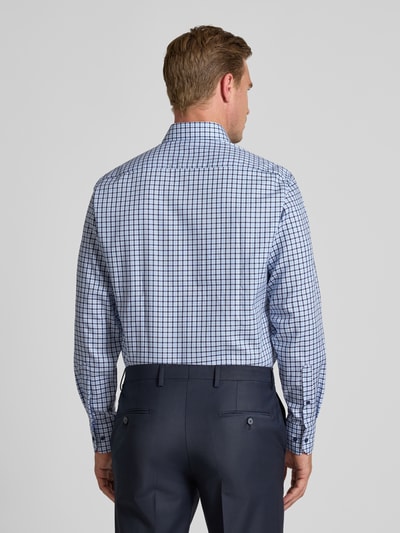 ETERNA Modern fit zakelijk overhemd met button-downkraag Bleu - 5