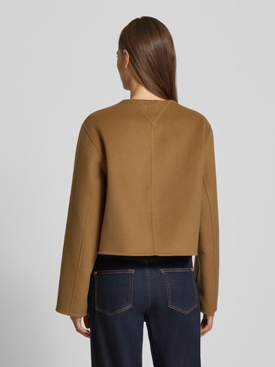 Tommy Hilfiger Kurtka wełniana o kroju regular fit z ozdobnymi guzikami Camel 5