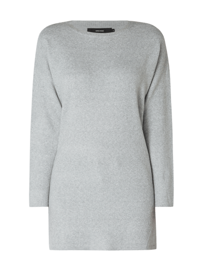 Vero Moda Longpullover mit überschnittenen Schultern Hellgrau Melange 2