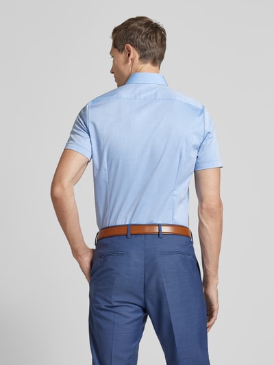 OLYMP Level Five Body fit zakelijk overhemd met kentkraag Koningsblauw - 5