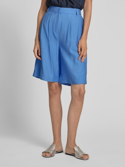Christian Berg Woman Relaxed Fit Bermudas mit Bundfalten Blau 4