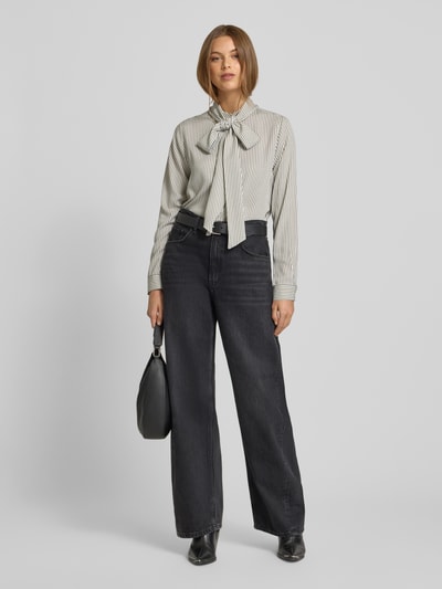 Milano Italy Regular Fit Schluppenbluse aus Viskose Beige 1
